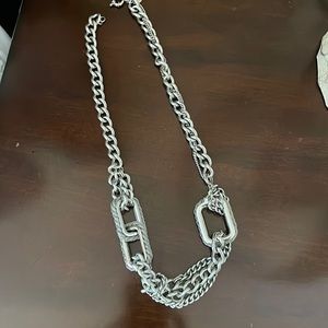 Stella & Dot Silver statement necklace